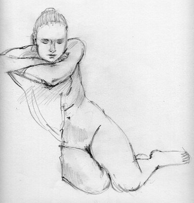 f nude chin on hands